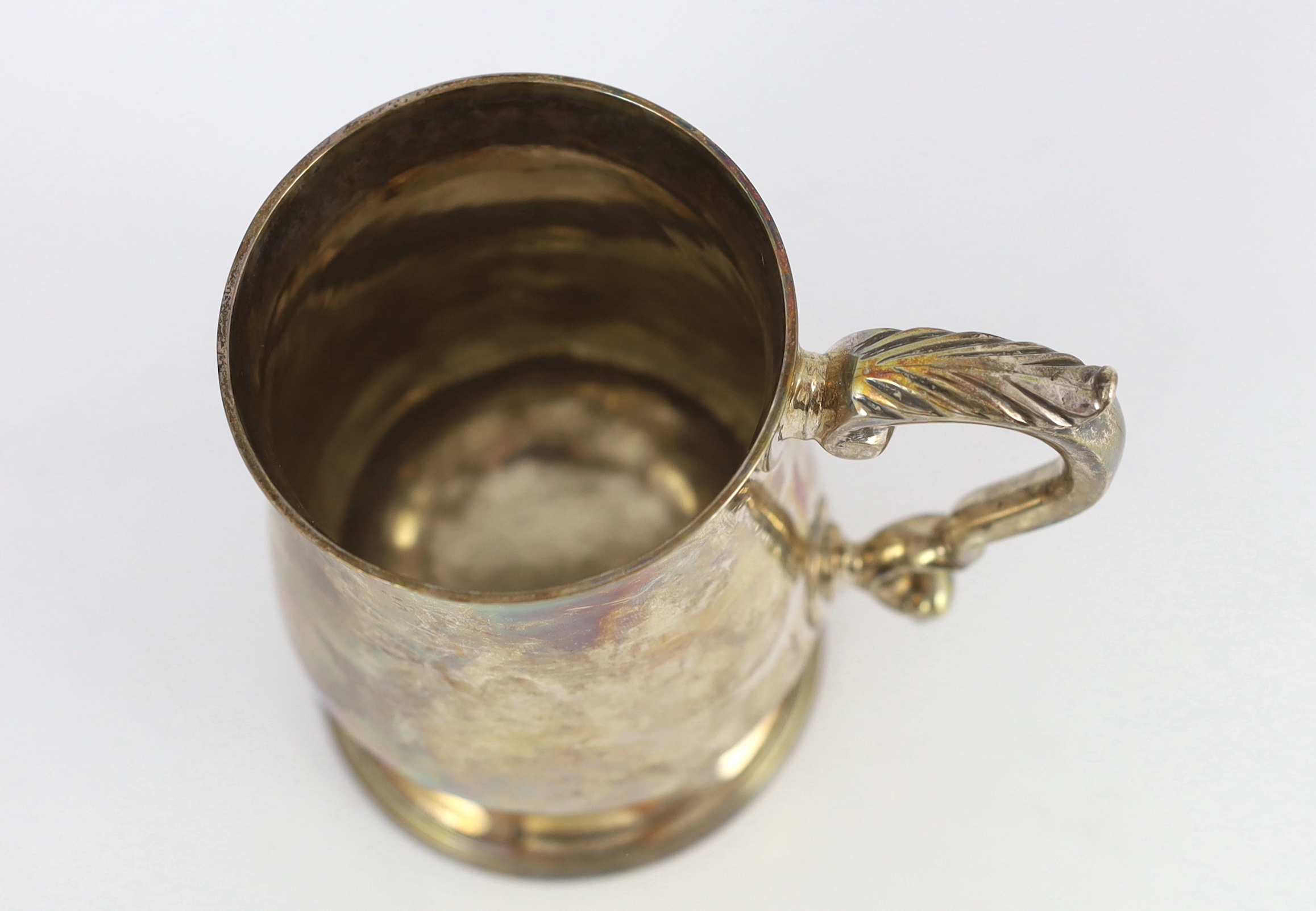 A George III silver baluster pint mug, by Peter & Ann Bateman